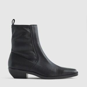 Madewell Black Leather Ankle Booties